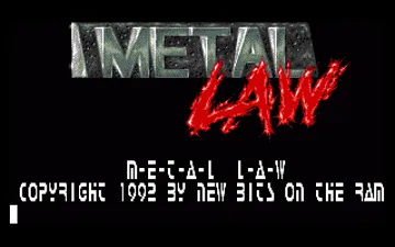 Metal Law screen shot title